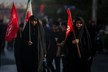 مراسم آیینی پیاده‌روی جاماندگان اربعین حسینی - تهران