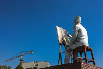 مراسم رونمایی از مجسمه کمال‌الملک