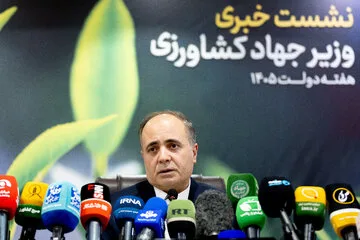 نشست خبری  غلامرضا نوری قزلجه، وزیر جهاد کشاورزی