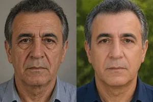 این آقای58ساله با کرم ضدچروک جلبک10سال جوان شد(سفارش با تخفیف)
