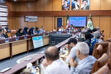 کنفرانس خبری سردار ابوالفضل موسوی‌پور، رئیس پلیس راهور تهران بزرگ