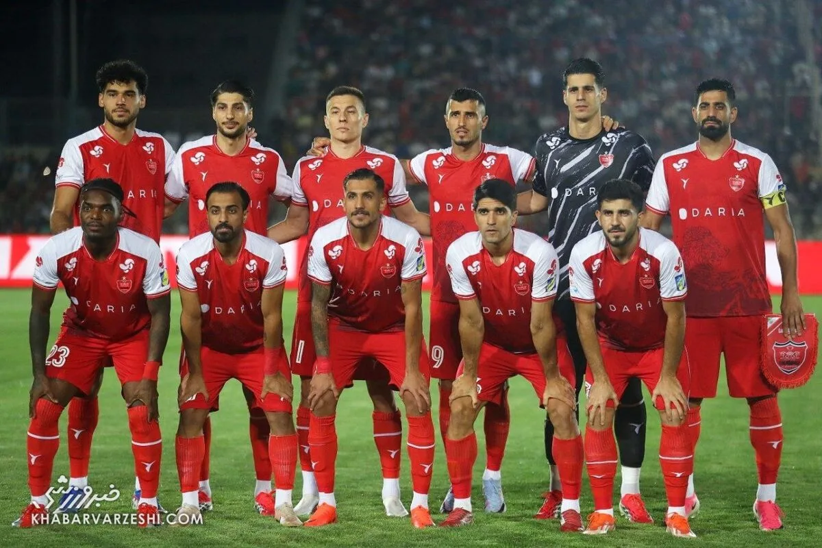 عکس تیمی پرسپولیس مقابل ملوان