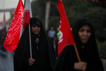 مراسم آیینی پیاده‌روی جاماندگان اربعین حسینی - تهران