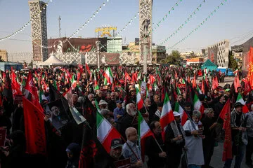مراسم آیینی پیاده‌روی جاماندگان اربعین حسینی - تهران
