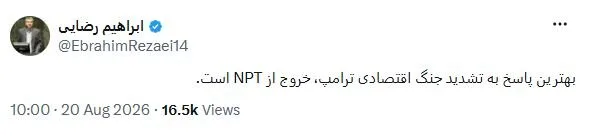 بهترین واکنش به تشدید جنگ اقتصادی ترامپ از منظر عضو کمیسیون امنیت ملی