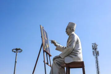 مراسم رونمایی از مجسمه کمال‌الملک