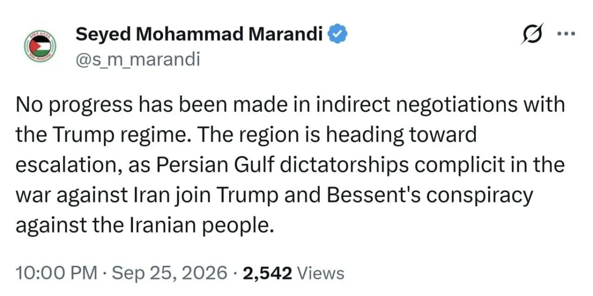 نتیجه مذاکرات غیرمستقیم ایران با ترامپ چه شد؟/ مرندی: هیچ پیشرفتی حاصل نشد/ منطقه به سمت تشدید تنشها پیش میرود