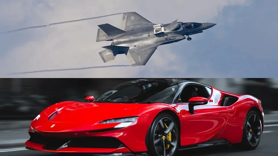 رقابت جنگنده F-35B و فراری SF90