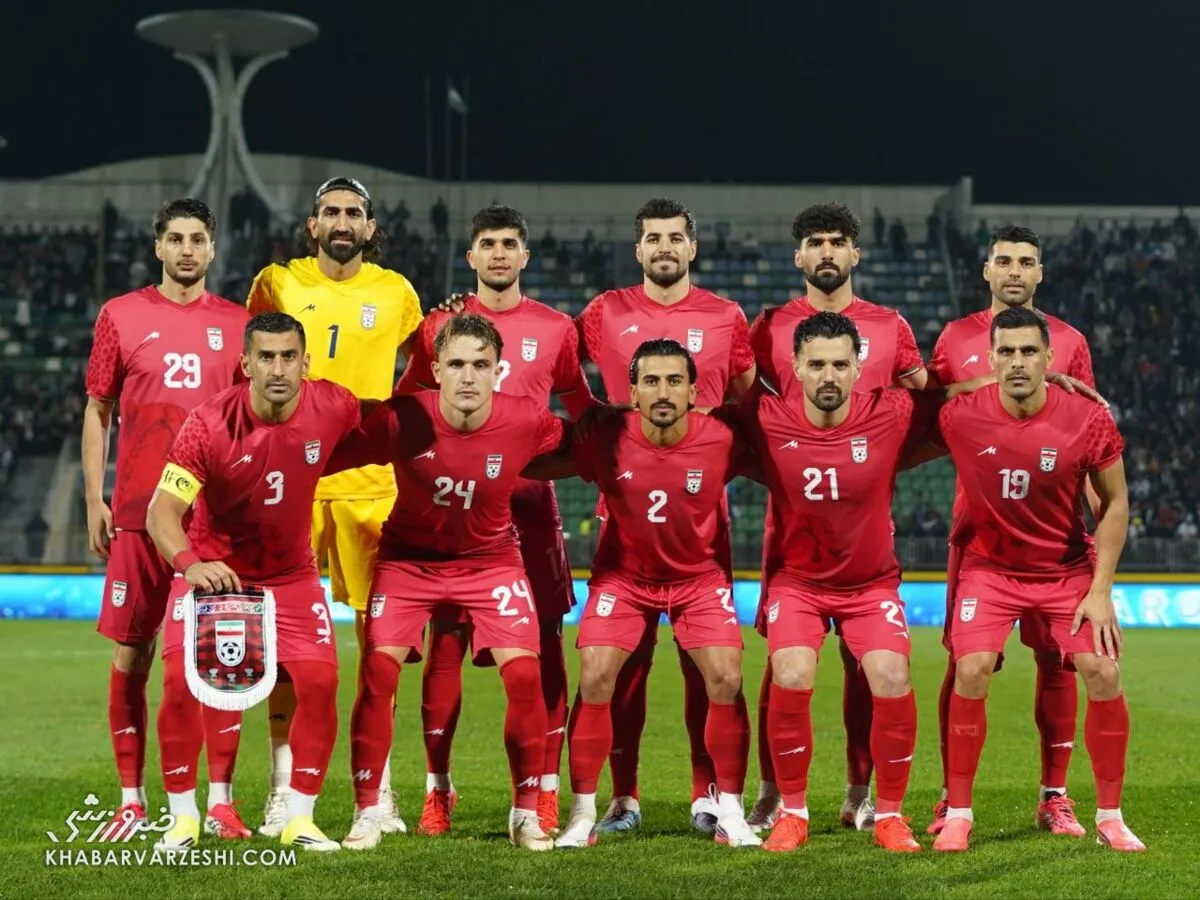 عکس تیمی ایران مقابل ازبکستان