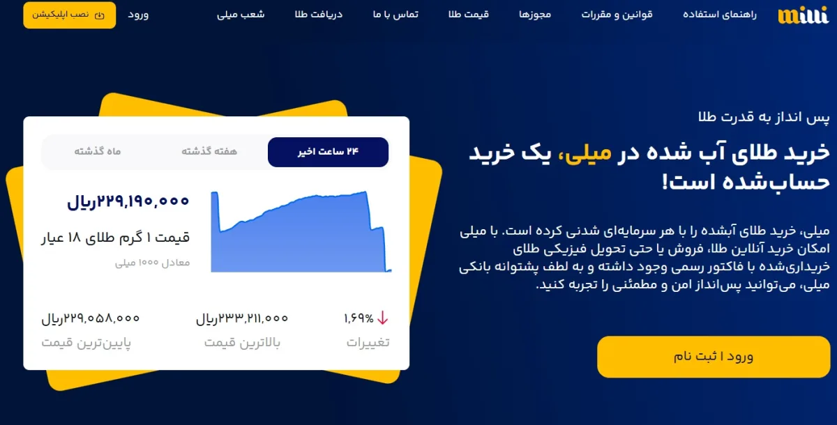 خرید طلای آبشده از میلی خرید طلای آبشده از میلی