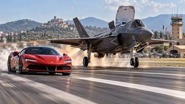 رقابت جنگنده F-35B و فراری SF90