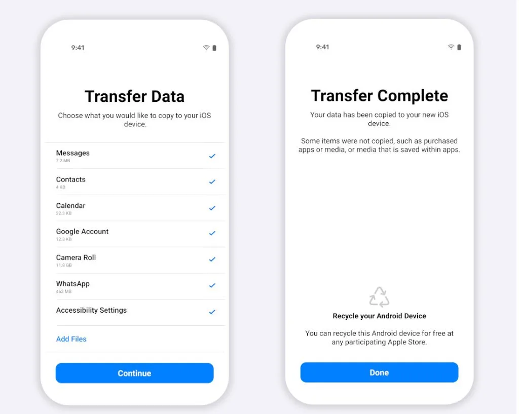 انتقال واتساپ از اندروید به آیفون