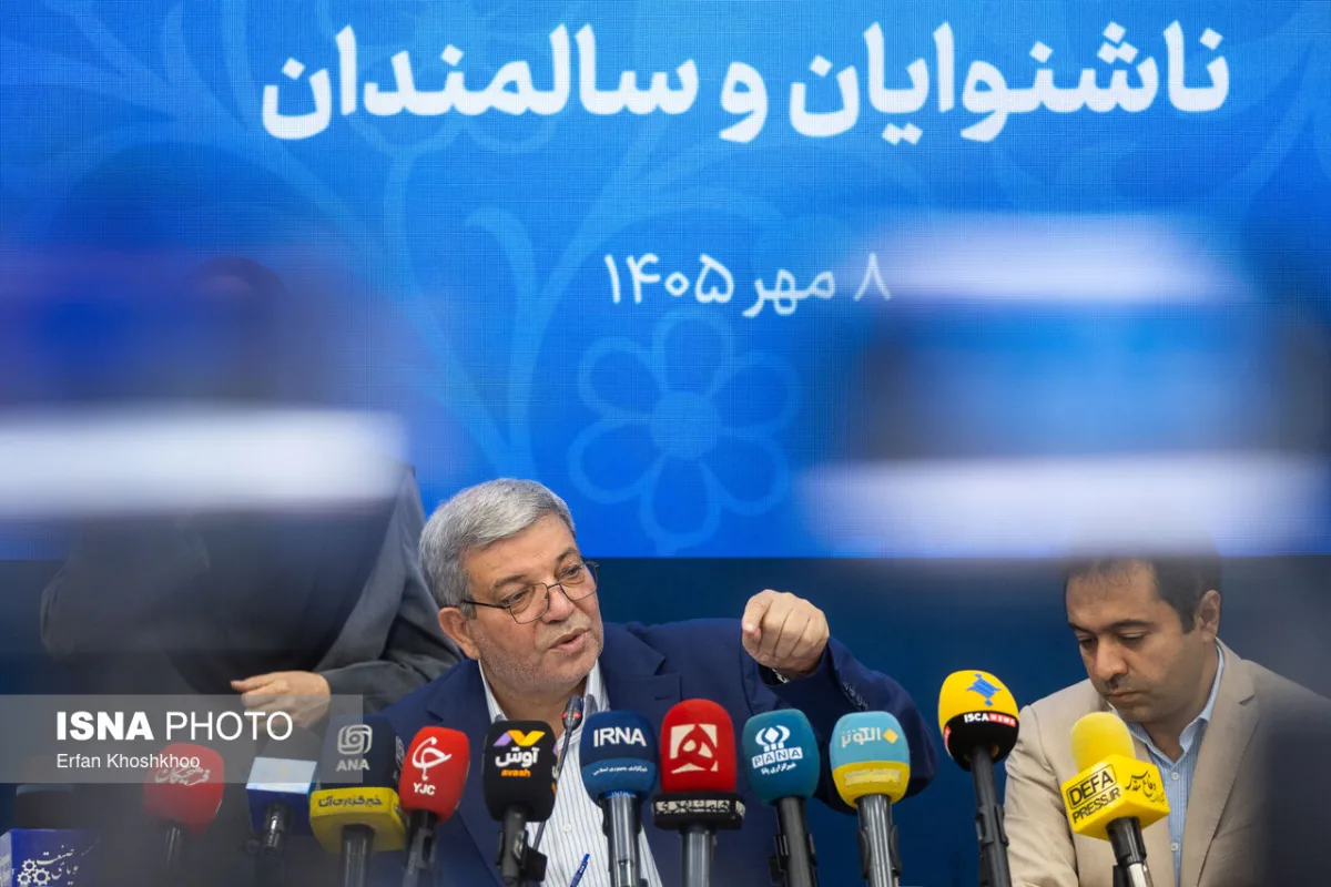 سیدجواد حسینی، رئیس سازمان بهزیستی کشور در نشست خبری گرامیداشت روزهای جهانی ناشنوایان و سالمندان