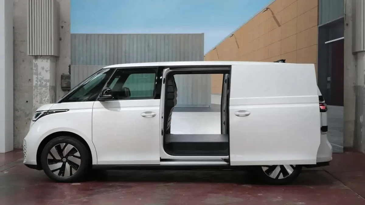 نمای جانبی فولکس واگن ID. Buzz Cargo LWB