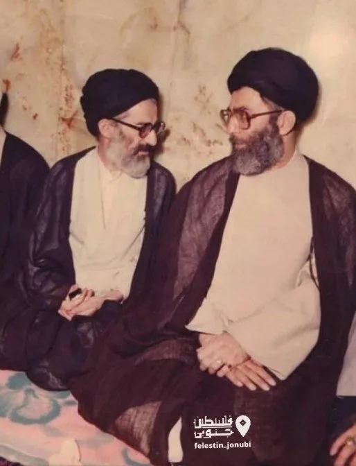 عکسی کمتر دیده شده از آیتالله شبیری زنجانی در کنار رهبر شهید انقلاب
