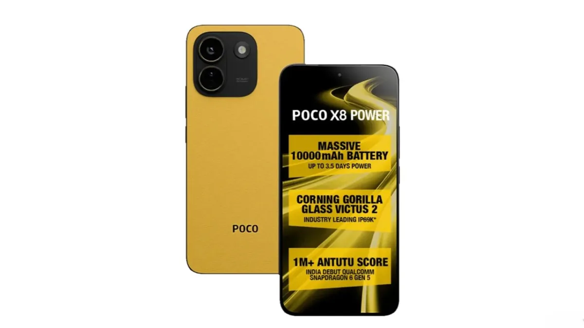 گوشی پوکو X8 پاور با باتری اعجابانگیز ۱۰٬۰۰۰ میلیآمپرساعتی رونمایی شد
