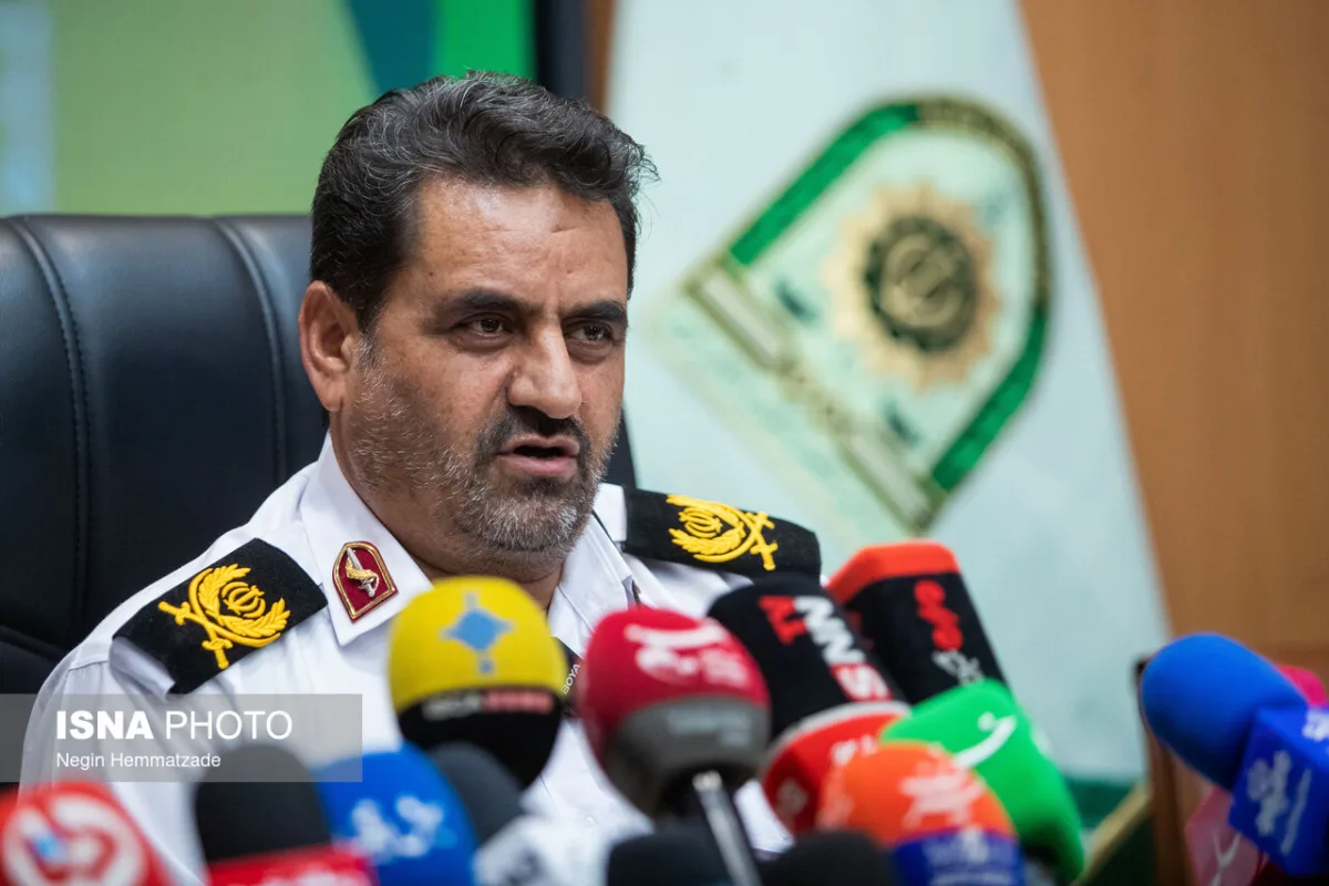 سردار ابوالفضل موسوی پور، رئیس پلیس راهور تهران در نشست خبری