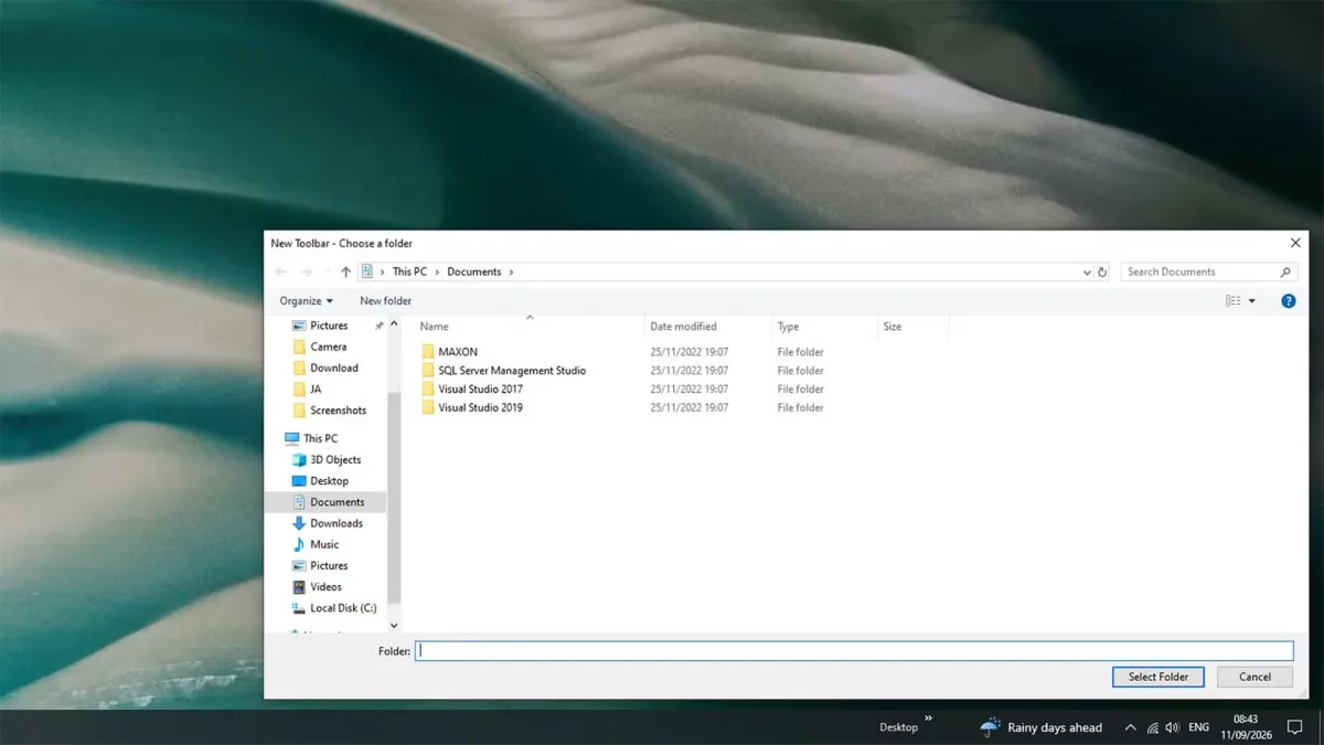 Taskbar Toolbars