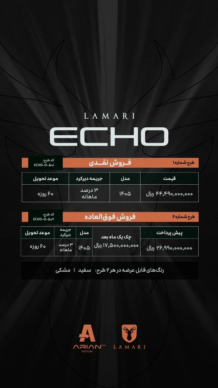 شرایط فروش لاماری