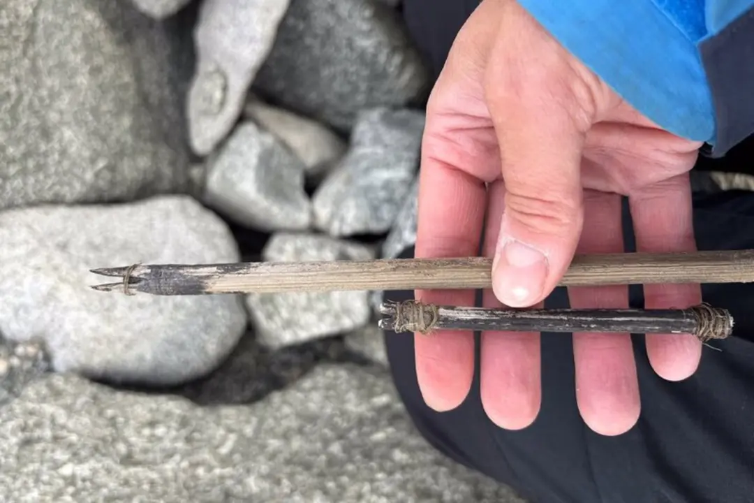 سرپیکان چوبی باستانی (Ancient Arrowhead) کشف شده در یخهای ذوب شده نروژ