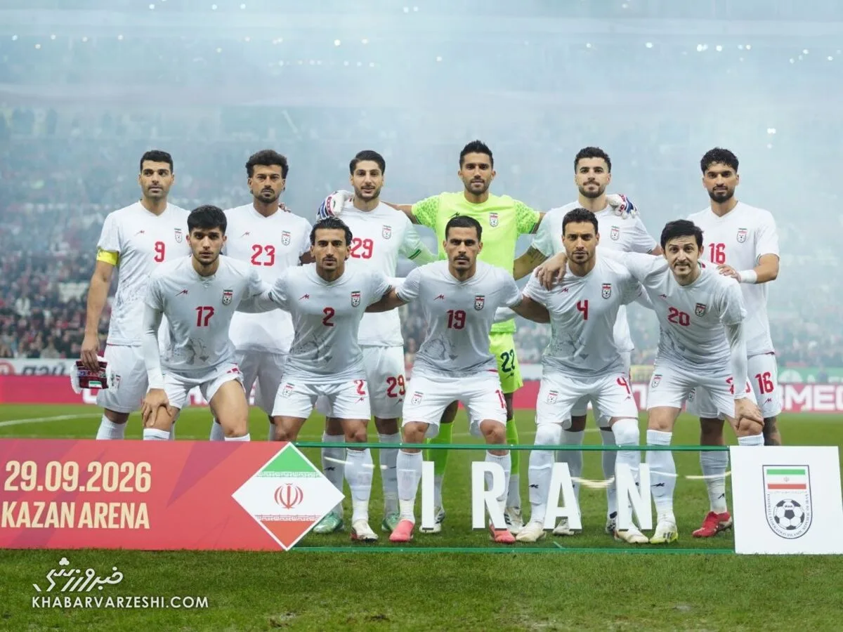 عکس تیمی ایران مقابل روسیه
