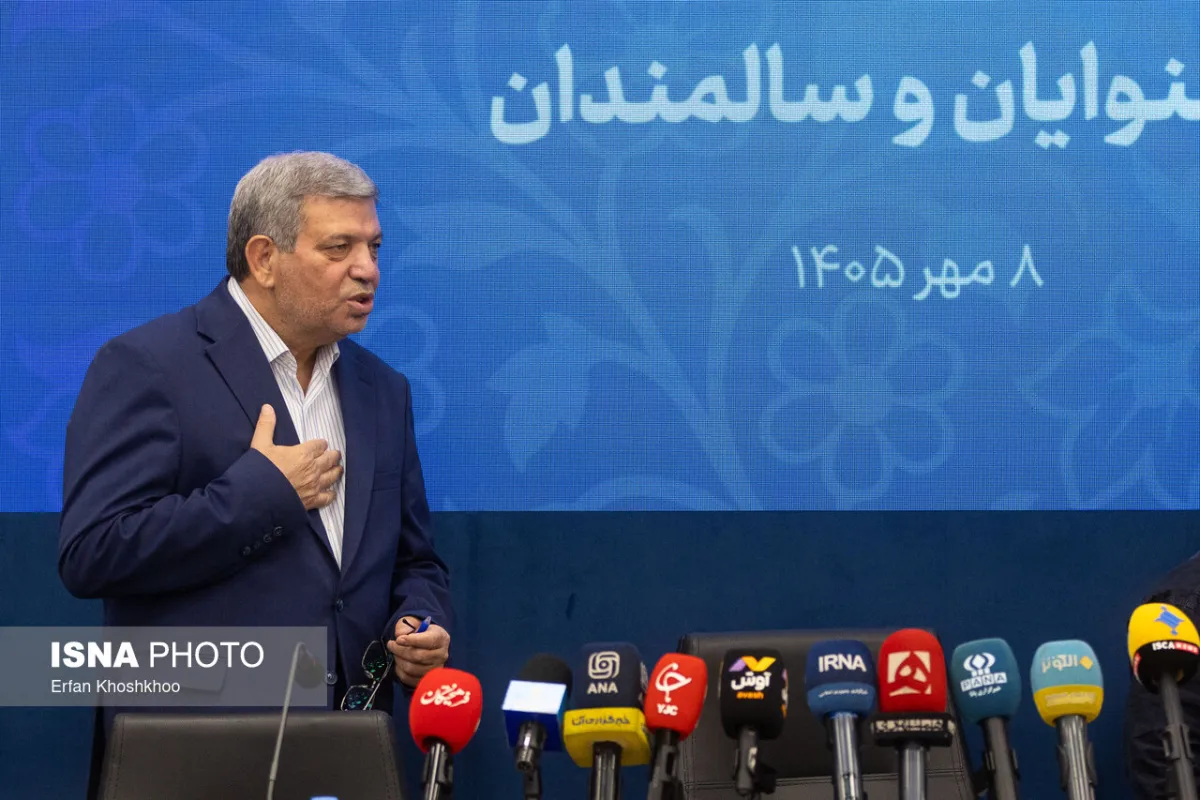 سیدجواد حسینی، رئیس سازمان بهزیستی کشور در نشست خبری گرامیداشت روزهای جهانی ناشنوایان و سالمندان