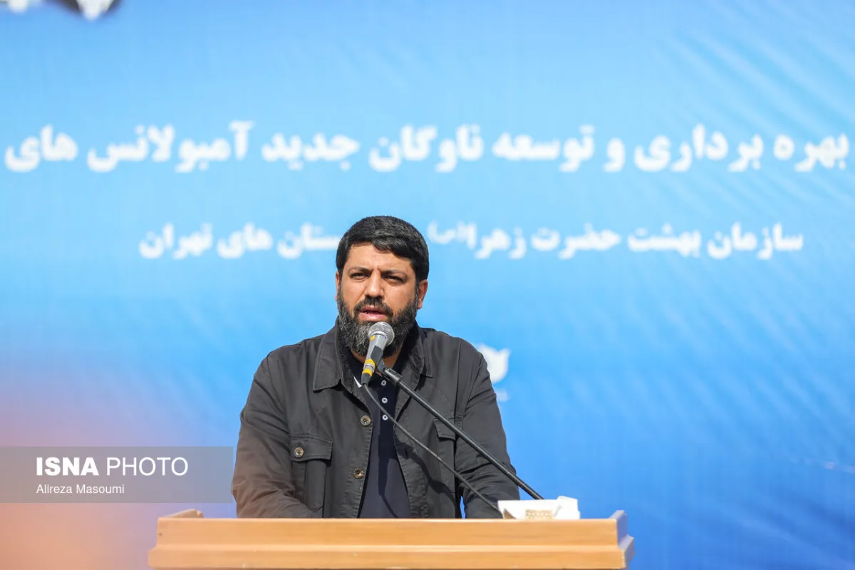 سخنرانی جواد تاجیک، مدیرعامل سازمان بهشت زهرا در آیین بهره برداری و توسعه ناوگان جدید آمبولانس‌های بهشت حضرت زهرا(س)