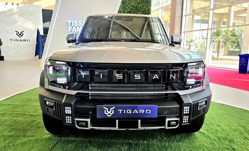 نمای جلو تیسان T02 تیگارد موتور