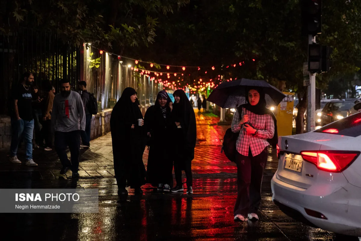 اولین باران پاییزی تهران