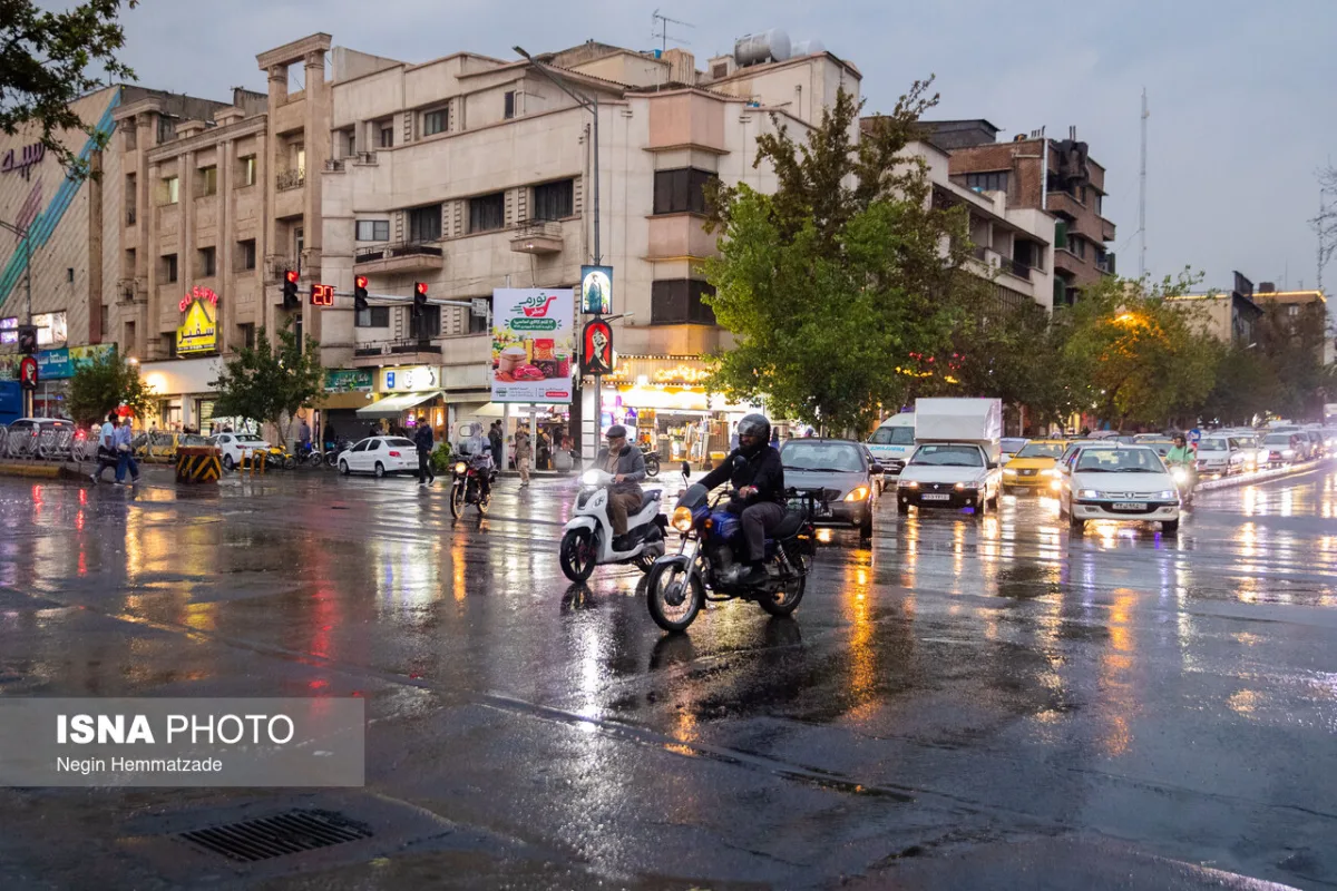 اولین باران پاییزی تهران