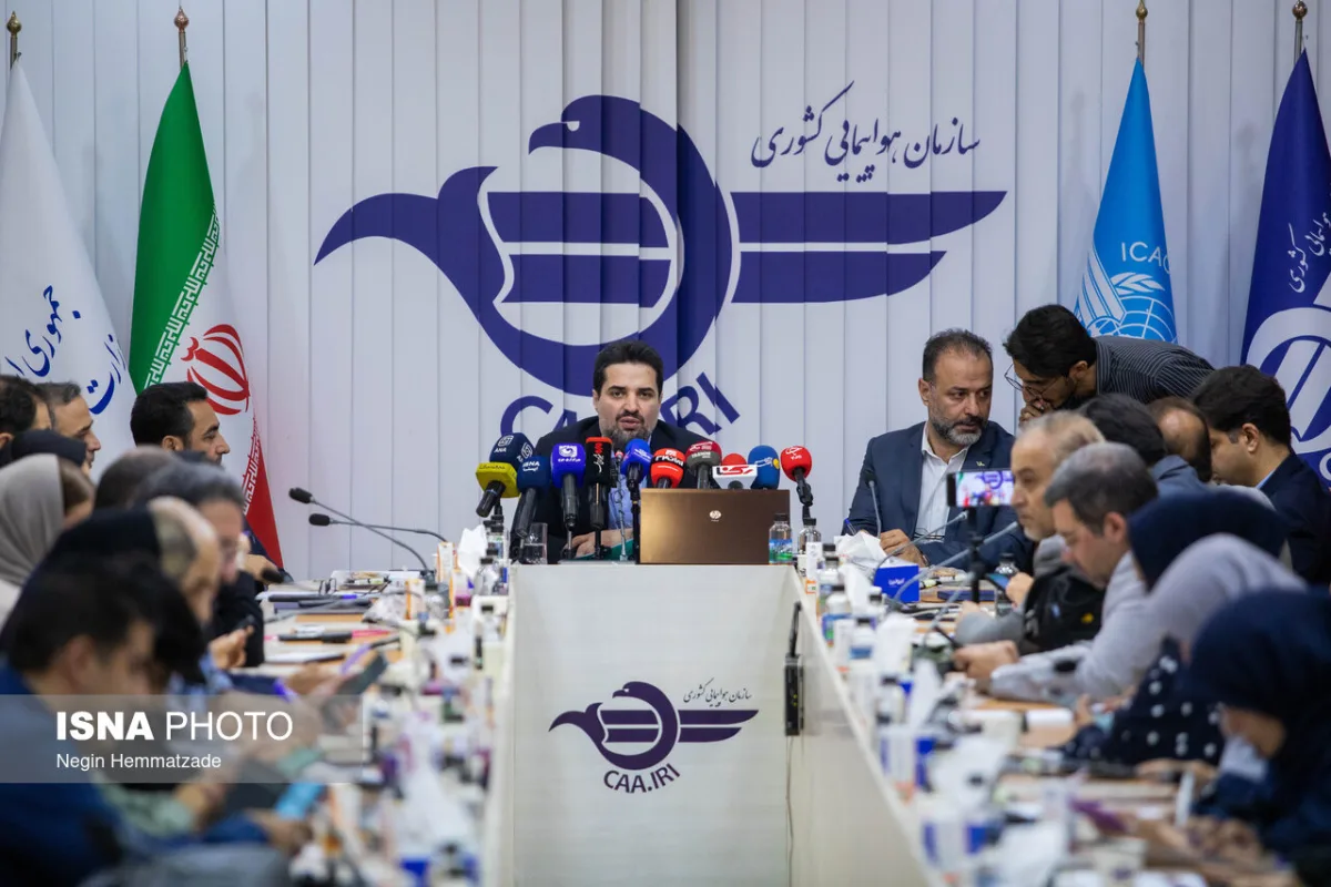 نشست خبری ابوذر شیرودی، رئیس سازمان هواپیمایی کشور