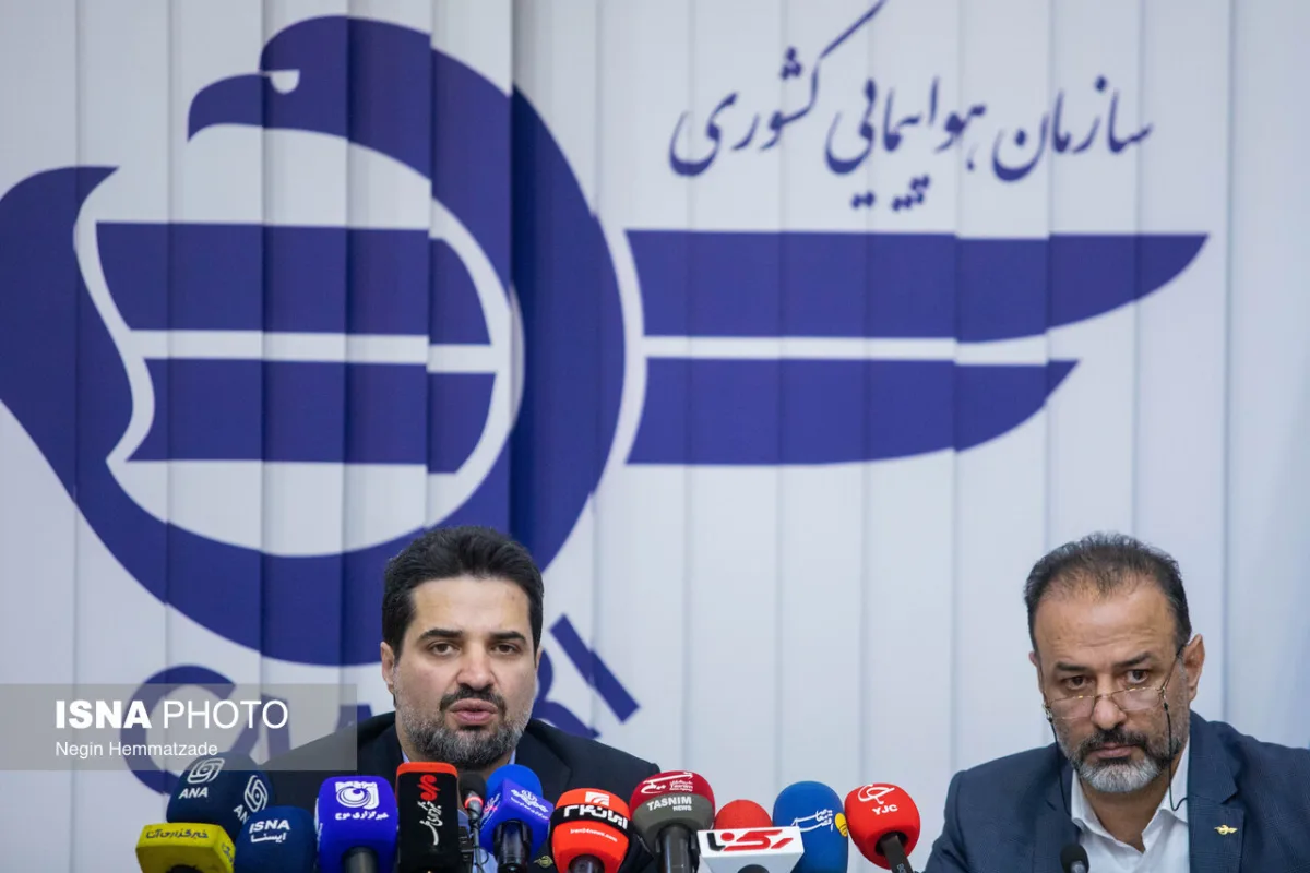 نشست خبری ابوذر شیرودی، رئیس سازمان هواپیمایی کشور