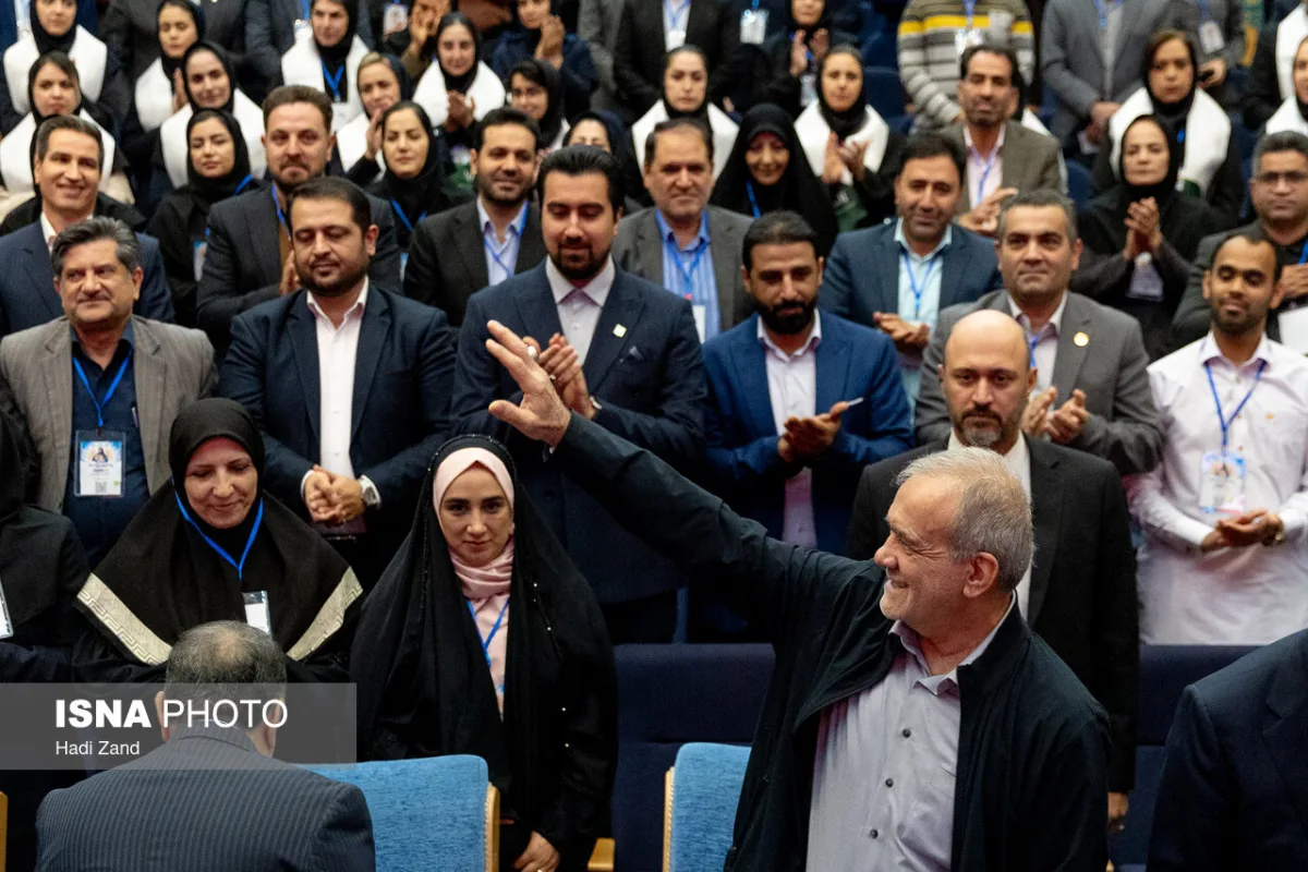 مسعود پزشکیان رئیس جمهور در مراسم گرامیداشت روز پرستار