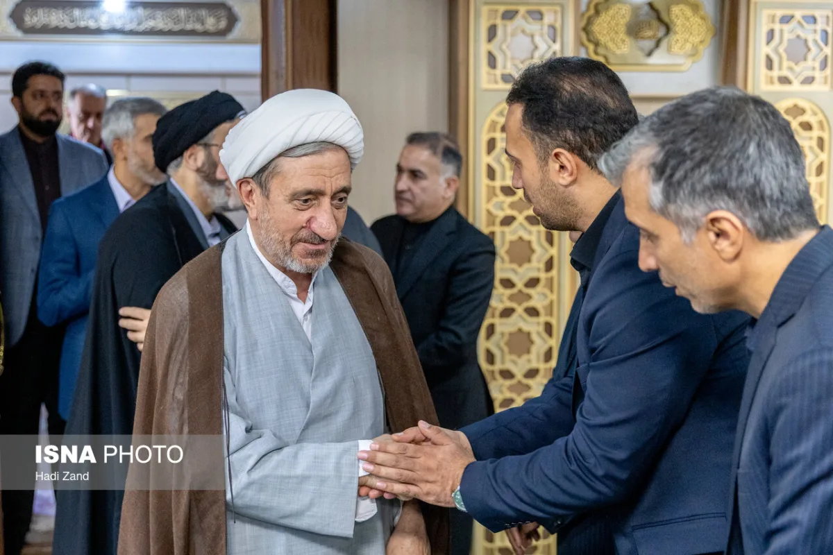 مراسم یادبود مادر حمید پورمحمدی، رییس سازمان برنامه و بودجه