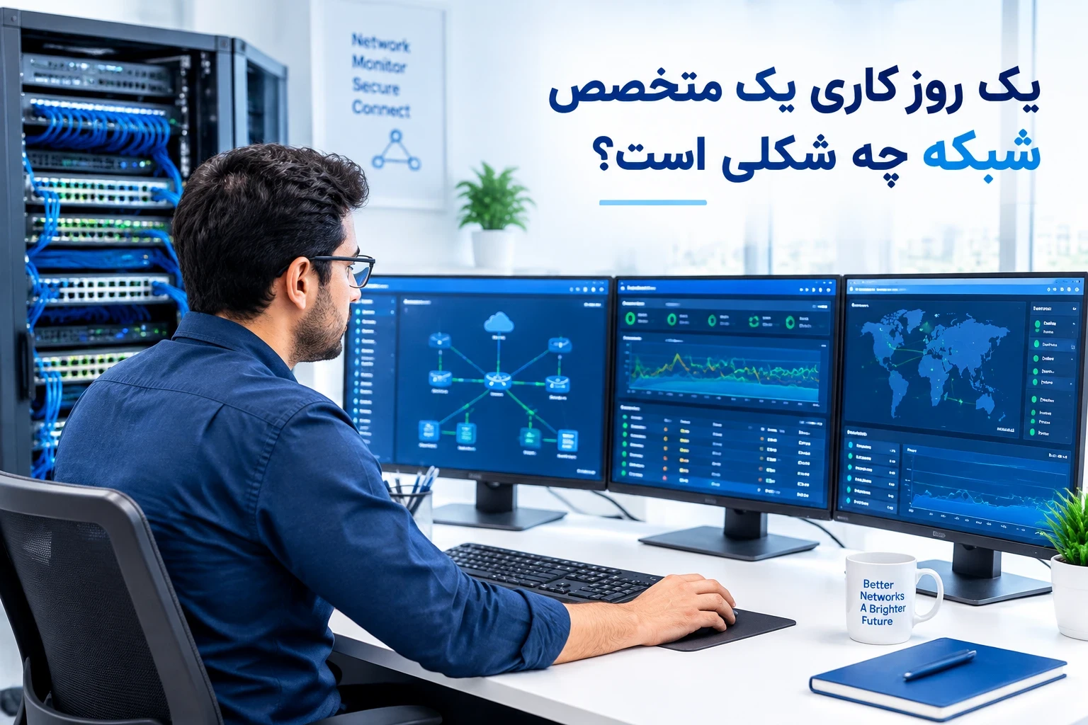 یک روز کاری متخصص شبکه