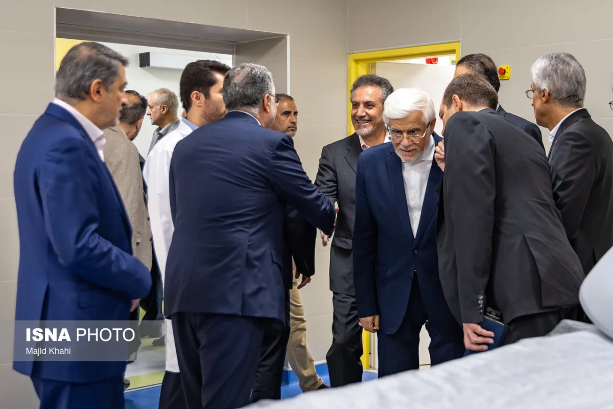 محمدرضا عارف معاون اول رئیس جمهور در مراسم افتتاح اولین مرکز تشخیص و درمان سرطان کودکان