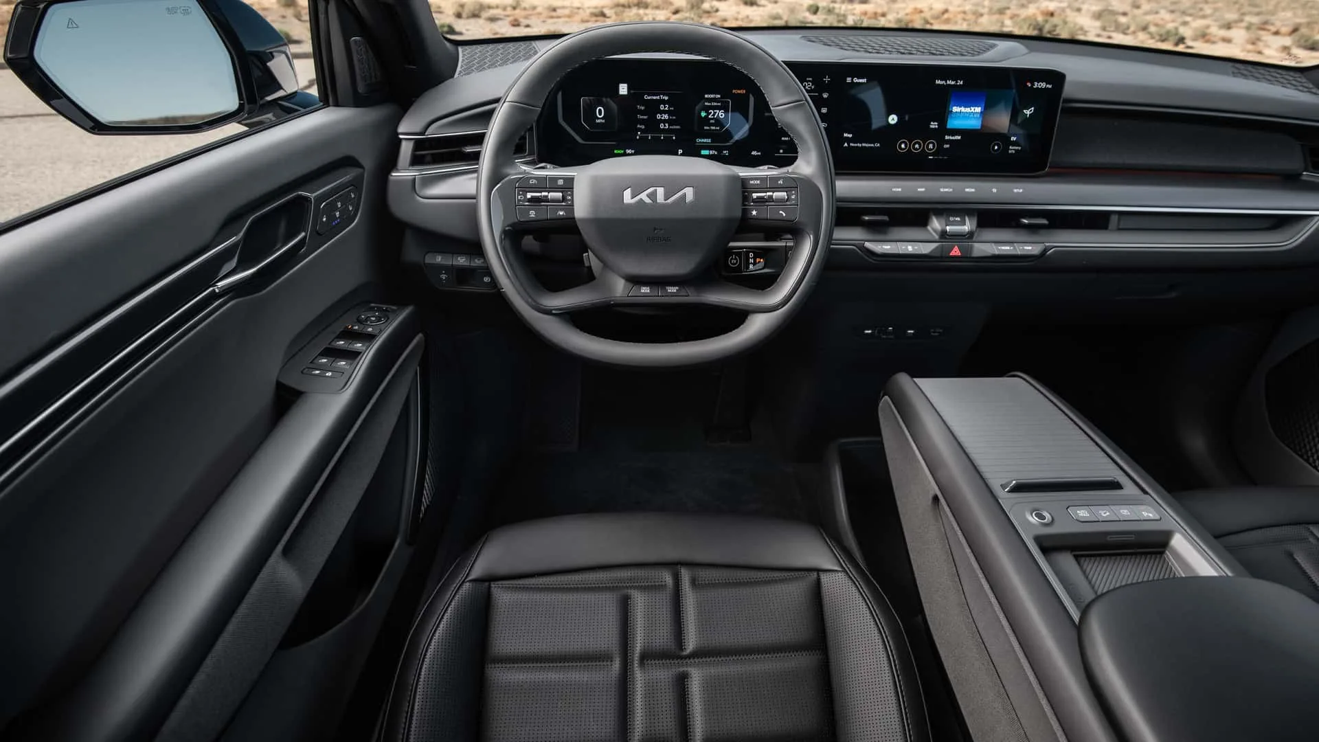 نمای کابین کیا EV9 مدل 2027