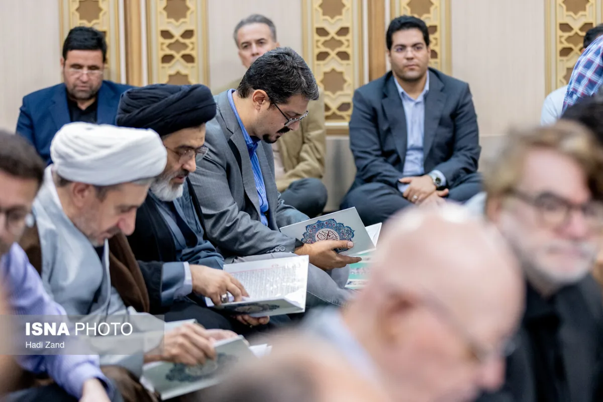مراسم یادبود مادر حمید پورمحمدی، رییس سازمان برنامه و بودجه