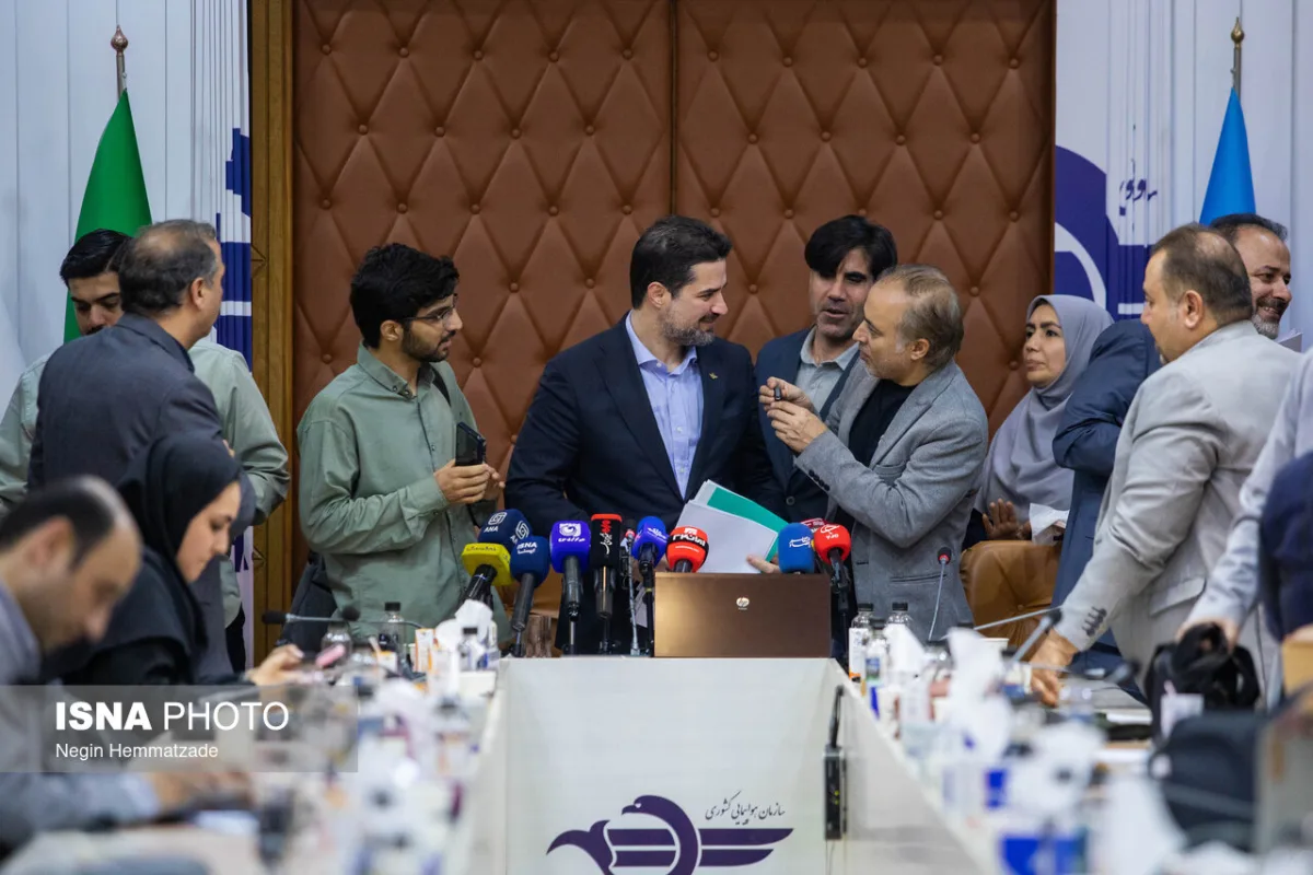 نشست خبری ابوذر شیرودی، رئیس سازمان هواپیمایی کشور
