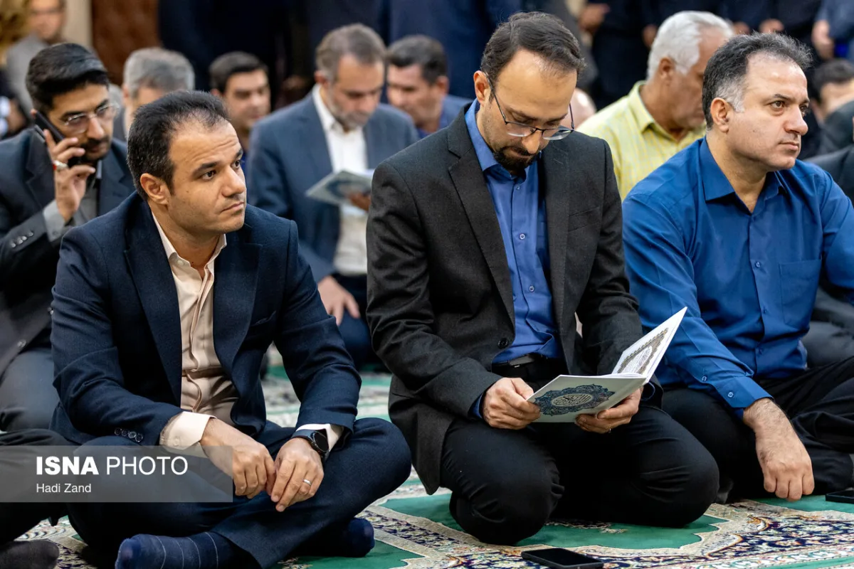 مراسم یادبود مادر رییس سازمان برنامه و بودجه