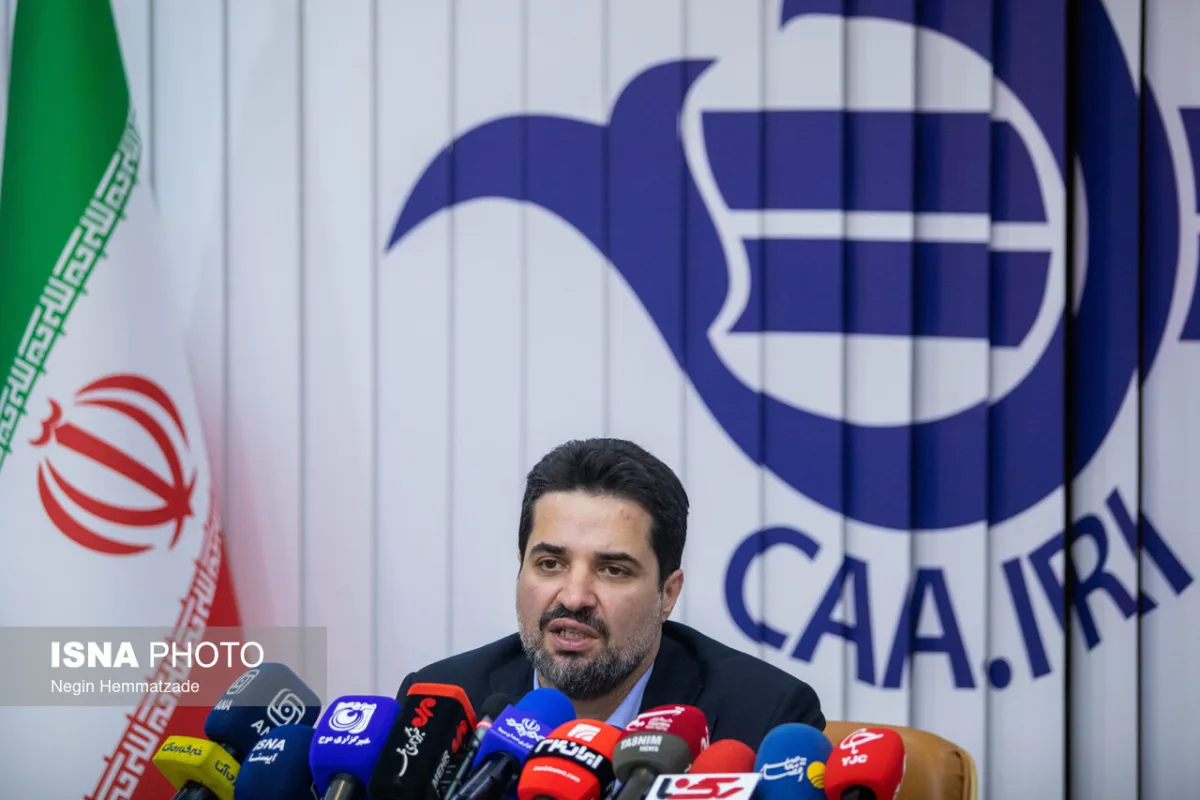 نشست خبری ابوذر شیرودی، رئیس سازمان هواپیمایی کشور
