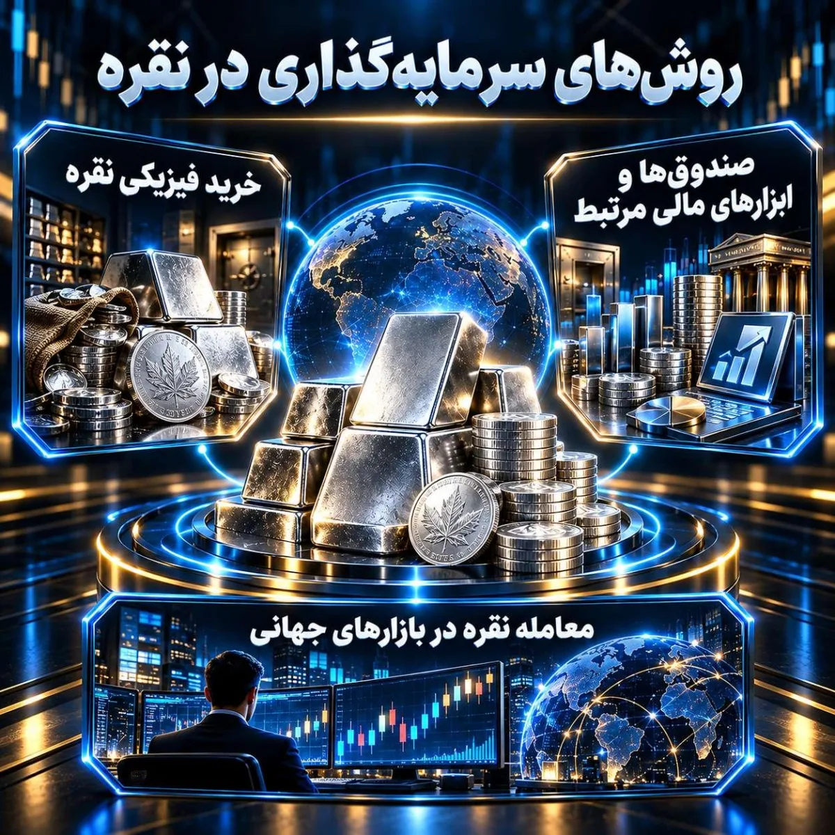 روشهای سرمایهگذاری در نقره روشهای سرمایهگذاری در نقره