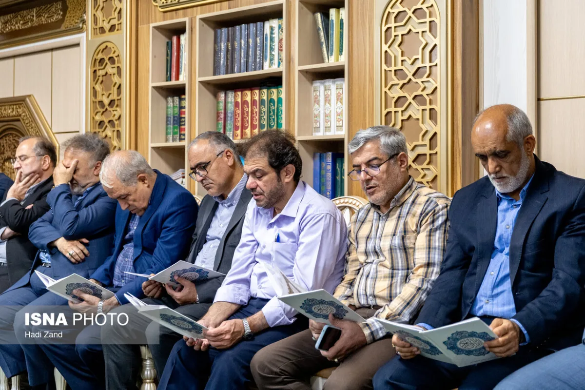 مراسم یادبود مادر حمید پورمحمدی، رییس سازمان برنامه و بودجه