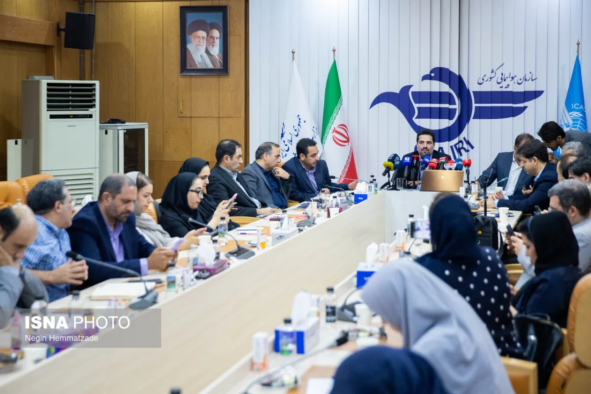 نشست خبری ابوذر شیرودی، رئیس سازمان هواپیمایی کشور