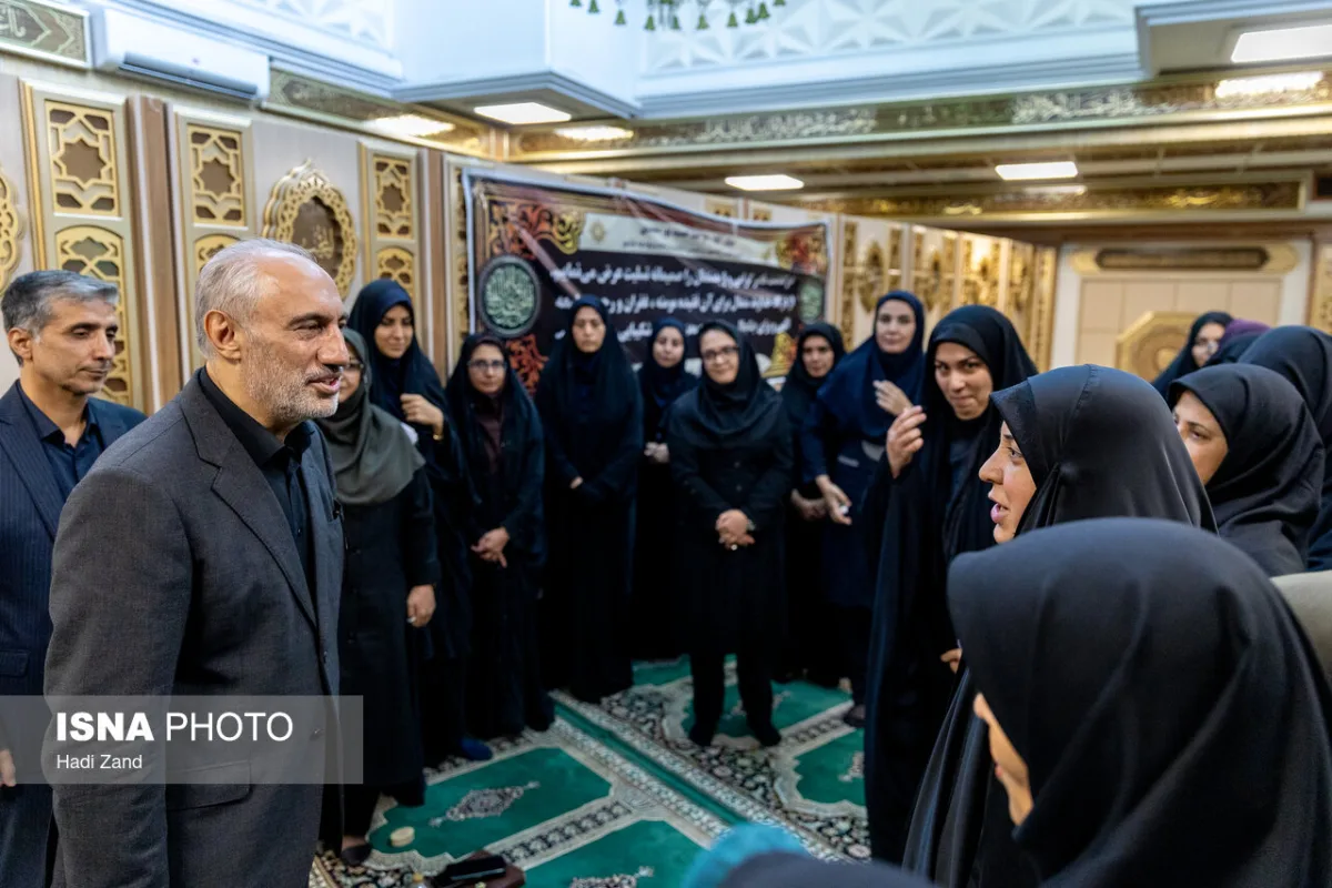 مراسم یادبود مادر حمید پورمحمدی، رییس سازمان برنامه و بودجه