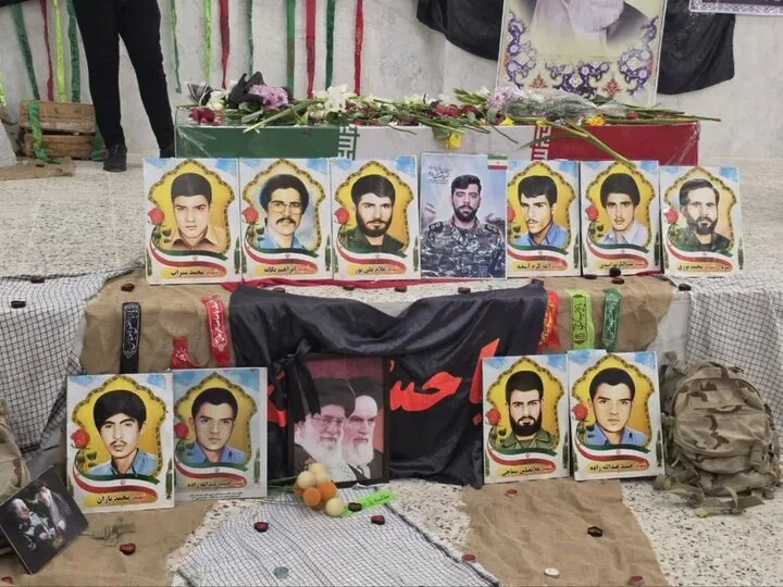 مراسم استقبال از شهید گمنام در سیراف برگزار شد