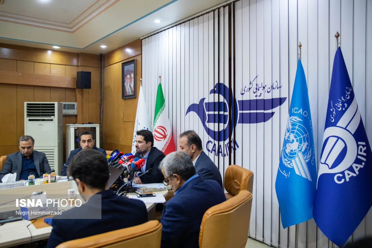نشست خبری ابوذر شیرودی، رئیس سازمان هواپیمایی کشور