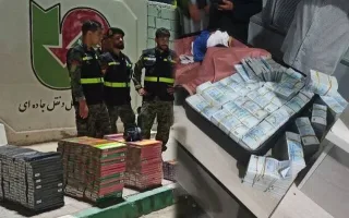 کشف ۳ میلیارد تومان اسکناس قاچاق و ۵۳۰ باکس سیگار در مرز مهران