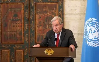 گوترش وارد قبرس شد