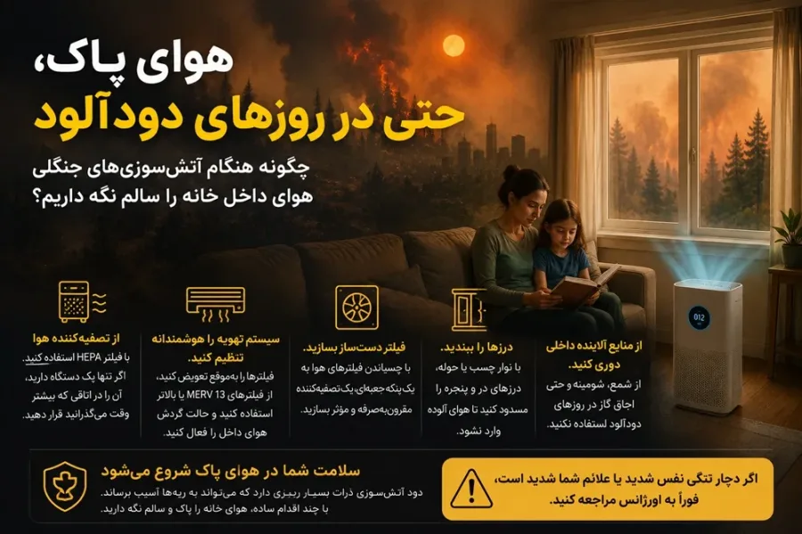 هوای پاک در روز دود آلود